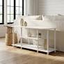 Photo 1 of ***STOCK PHOTO FOR REFERENCE ONLY*** ***PARTIAL SET - PRICE ADJUSTED*** FurniFact 3-Tier TV Stand with Spacious Shelving and Durable Wood Finish 