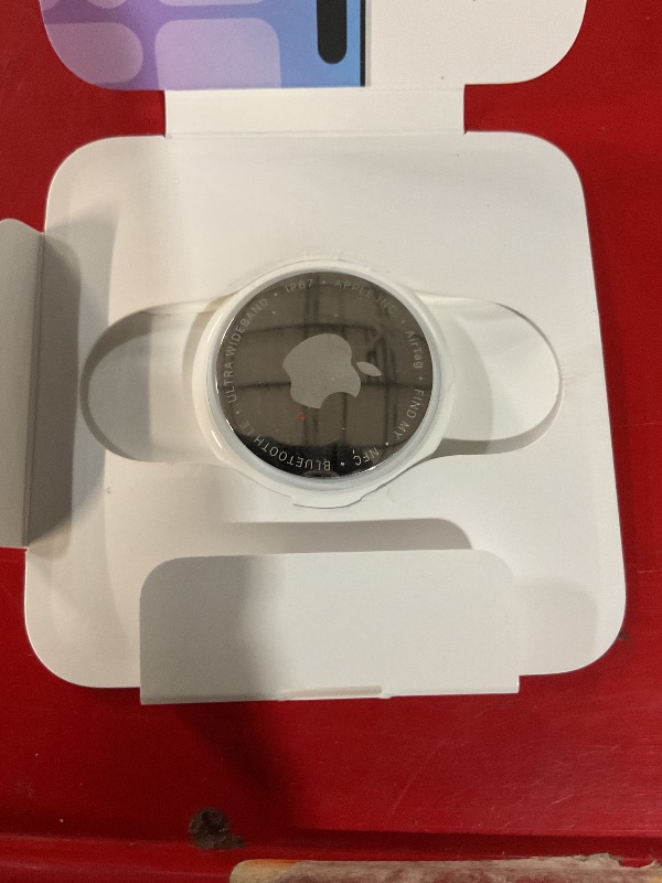 Photo 1 of ***NO BATTERY**&*Apple AirTag (1ST Generation): Tracker for Keychain, Wallet, and More; Locator with Sound; Simple One-Tap Setup with iPhone or iPad; Key Finder with up to 1.5X Precision Finding Range