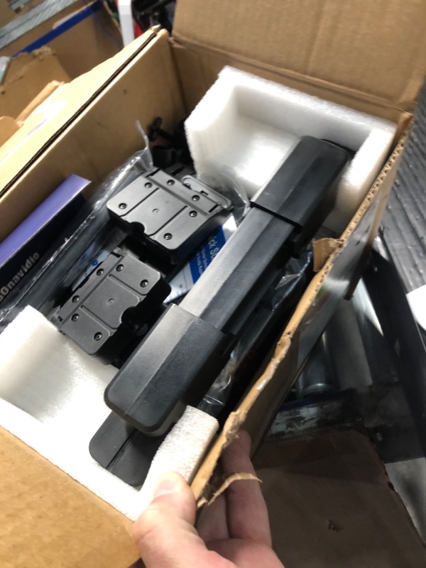 Photo 1 of ** Missing one mounting bracket **
10.1" Dual Car DVD Players with HDMI Input, Headphones, Mounting Brackets, Headrest DVD Players for Car Support USB/SD Card, AV in/Out, Last Memory, Play A Same or Two Movies, No Battery