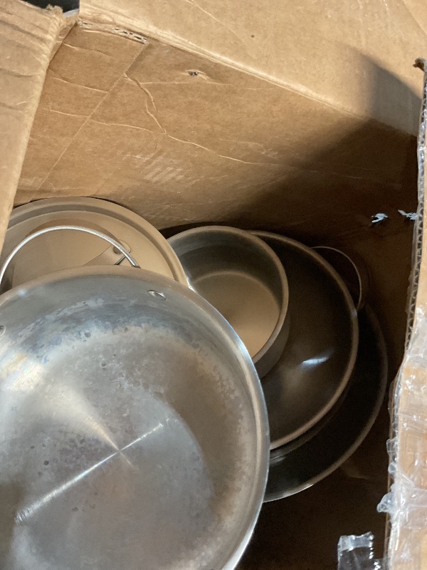 View 4 of ** HEAVILY USED**
Stainless Steel Cookware Set, 8 Pcs Tir-Ply Pots and Pans Set, PFOA&PTFE Free, Dishwasher&Oven Safe, Kitchen Induction Compatible, ollas de acero inoxidable para cocinar