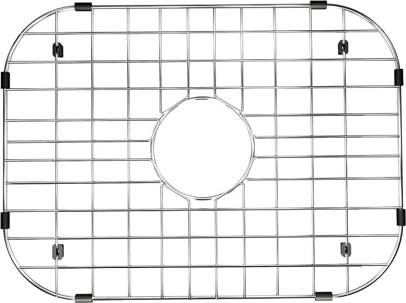 Photo 1 of ***STOCK PHOTO FOR REFERENCE ONLY*** Sink Protector for Kitchen Sink,18.1"X 13.4" Sink Rack,Stainless Steel Sink Grid for Bottom of Sink,Metal Sink Grate with Centered Drain for Single...
