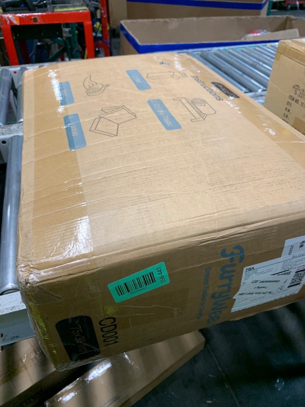Photo 1 of ***FACTORY SEALED*** FurryWee Foldable Mattress Twin, Memory Foam Tri Fold Mattress with Removable Washable Cover, 4 inch Folding Floor Mattresses Nap Pad for Guest, RV, Travel, Camping, White, 75"x38"x4"