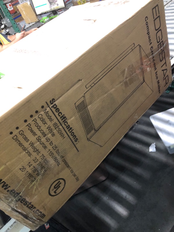 Photo 1 of ***For Parts Only*** EdgeStar IB250WH 15 Inch Wide 20 Lb. Built-in Ice Maker with 25 Lbs. Daily Ice Production - No Drain Required