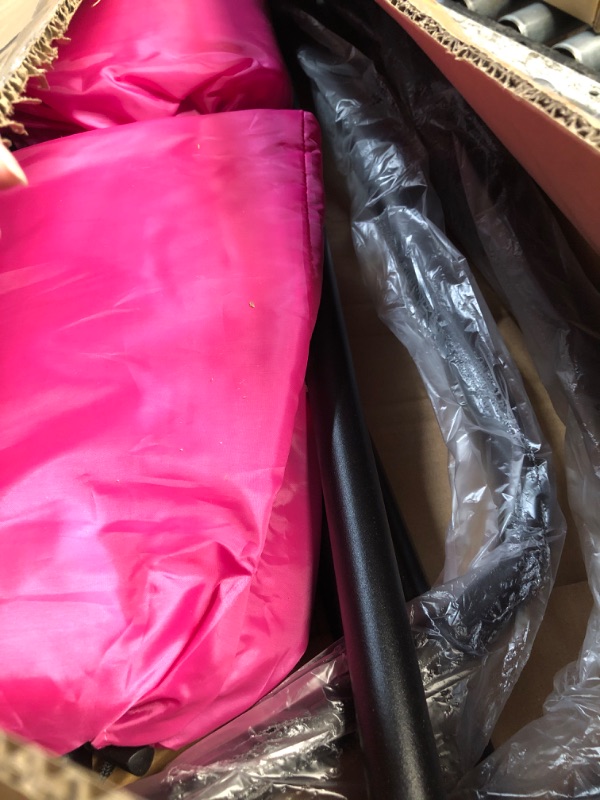 Photo 1 of ***MISSING PARTS***Swing Stand Frame with Sensory Pod Swings and Chair, Sensory Swing Set, X-Shaped Swing Frame, Heavy-Duty Metal Hammock Chair Stand for for Adults Indoor and Outdoor 330LBS(Pink)