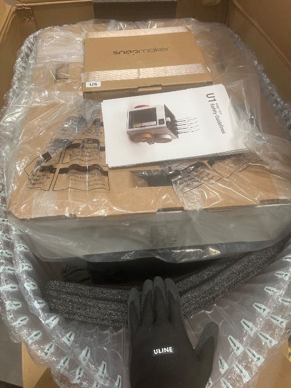 Photo 1 of ***FACTORY SEALED - OPENED FOR INSPECTION***Snapmaker U1 3D Printer,4 Toolheads with 5 Seconds Toolchanger,Multi Color&Multi Material Printing, 5X Faster and 5X Less Waste,Smart Calibration,CoreXY 500mm/s Speed,270x270x270mm Large Build Size