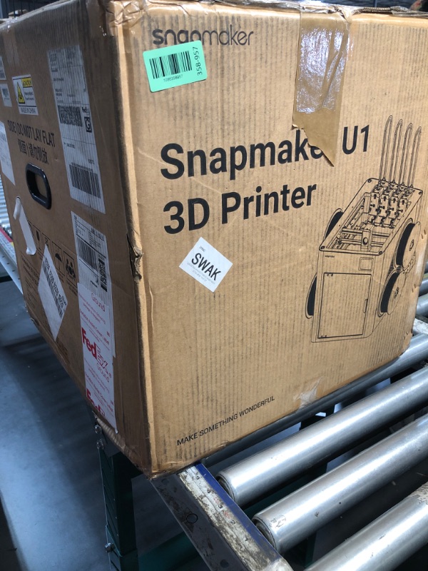 Photo 1 of ***FACTORY SEALED - OPENED FOR INSPECTION***Snapmaker U1 3D Printer,4 Toolheads with 5 Seconds Toolchanger,Multi Color&Multi Material Printing, 5X Faster and 5X Less Waste,Smart Calibration,CoreXY 500mm/s Speed,270x270x270mm Large Build Size