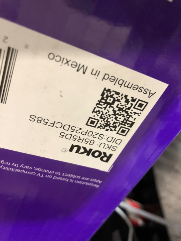 Photo 1 of ***FACTORY SEALED - OPENED FOR INSPECTION*** Roku 65" QLED 4K Smart TV