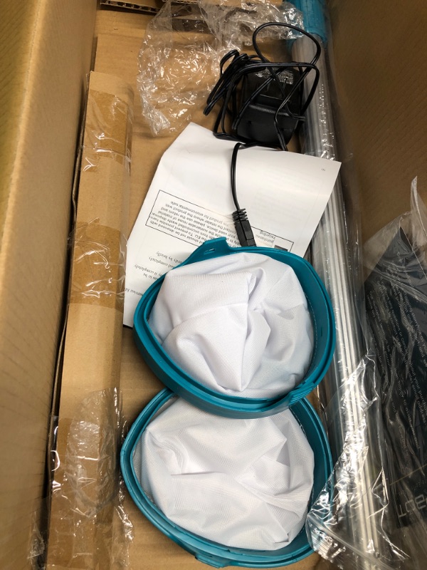 Photo 1 of ***MISSING PARTS*** ****PARTS ONLY***** Starrybot Cordless Pool Vacuum for Above Ground Pools, Dual Modes, 19 GPM Suction, 90 Mins Runtime, Handheld Pool Cleaner with Telescopic Pole, 3 Filter Bags for Sand, Leaves, Spa, Hot Tub