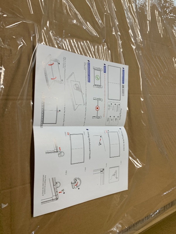 Photo 1 of ***DAMAGED - SEE NOTES/PICTURES*** Magnetic White Board Dry Erase Board for Wall?72" x 48" (6ft x 4ft) Wall-Mounted Aluminum Frame Marker Board, Foldable Portable Whiteboard with a Long Pen Tray for School, Classroom, Office & Home