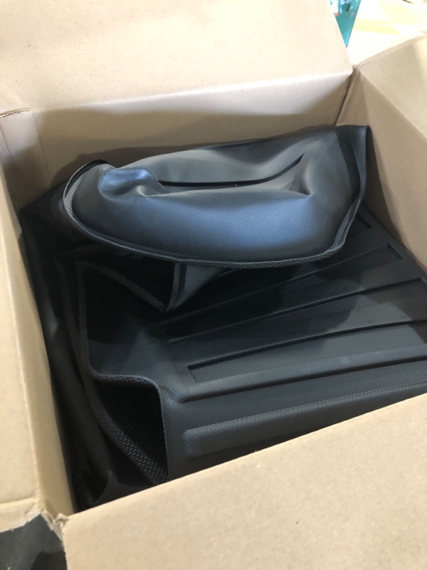 Photo 1 of ***STOCK PHOTO FOR REFERENCE ONLY***Motor Trend FlexTough Floor Mats for Cars, Black Deep Dish All-Weather Car Mats, Waterproof Trim-to Fit Automotive Floor Mats for Cars Trucks SUV, Universal Floor Liner Car Accessories