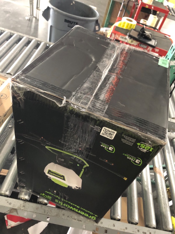 Photo 1 of **MISSING BATTERY**Greenworks 24V 4 Gallon Battery Powered Backpack Sprayer with 5 Tips, 70PSI Pressure-Weed Killer, Pest Control, Sanitizing & Garden Spraying, High-Pressure Sprayer, 2.0Ah Battery and Charger Included