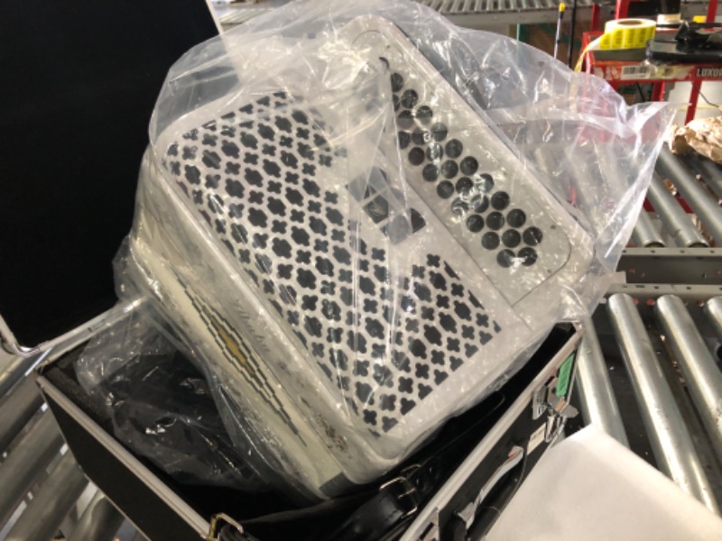 Photo 1 of ***STOCK PHOTO REFERENCE ONLY*** Abubu 34-Key Accordion 3412 GCF (WHITE)