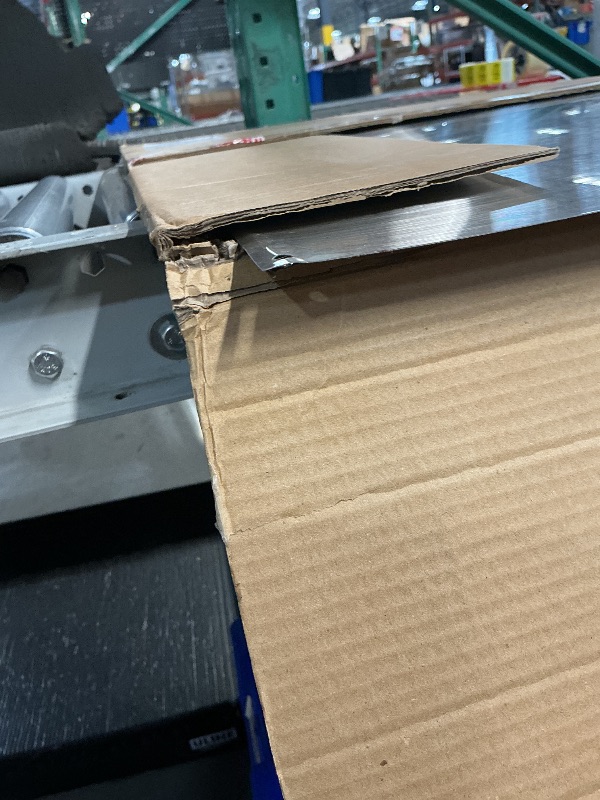 Photo 1 of ****Minor damage****24" x 36" Reversible Metal Backsplash Matching screws | Compatible with Broan-NuTone SP3004 - Ultra Flat and Flushed Metal Panel Splatter Guard for Stovetop Easy Installation