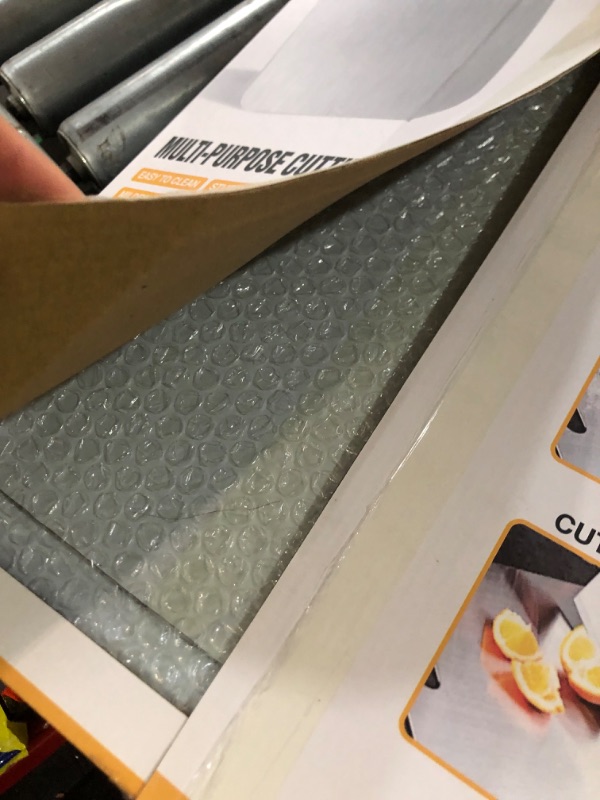 Photo 1 of ***STOCK PHOTO FOR REFERENCE ONLY***Cutting Board for Kitchen, Food Grade Stainless Steel Cutting Board with Lip, Metal Chopping Board for Meat, Fruits, Vegetables, Bread, and Baking (60 x 40cm/23.6 x 15.7 in)