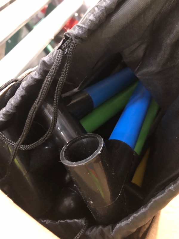 Photo 1 of **MISSING ITEMS***
GoSports Ladder Toss Game Set - Includes 6 Soft Rubber Bolo Balls and Travel Carrying Case - Classic