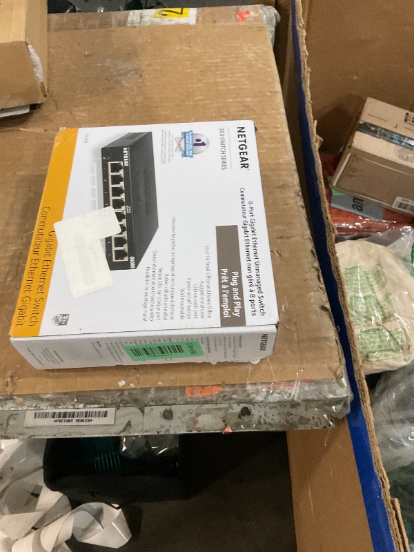 Photo 1 of ***FOR PARTS***
NETGEAR 8-Port Gigabit Ethernet Unmanaged Essentials Switch (GS308) - Home Network Hub, Office Ethernet Splitter, Plug-and-Play, Silent Operation, Desktop or Wall Mount