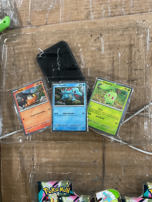 Photo 1 of ****OPENED FOR INSPECTION**** Pokémon TCG: Mega Evolution—Ascended Heroes First Partners Deluxe Pin Collection (3 Foil Promo Cards, 1 Deluxe Pin & 5 Booster Packs