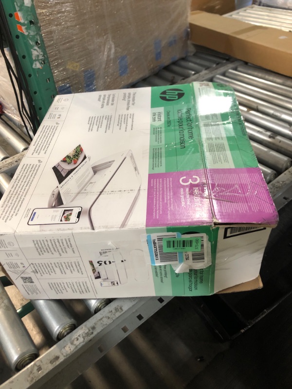 Photo 1 of **NO INK OR PAPER INCLUDED** HP DeskJet 2827e Wireless All-in-One Color Inkjet Printer, Scanner, Copier, Best-for-Home, 3 Month Instant Ink Trial Included, AI-Enabled (6W7F5A)