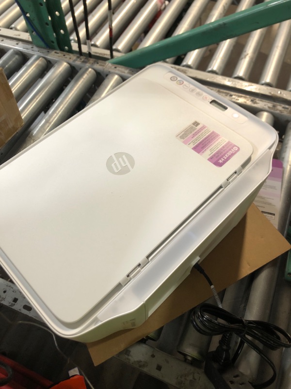 Photo 1 of **NO INK OR PAPER INCLUDED** HP DeskJet 2827e Wireless All-in-One Color Inkjet Printer, Scanner, Copier, Best-for-Home, 3 Month Instant Ink Trial Included, AI-Enabled (6W7F5A)
