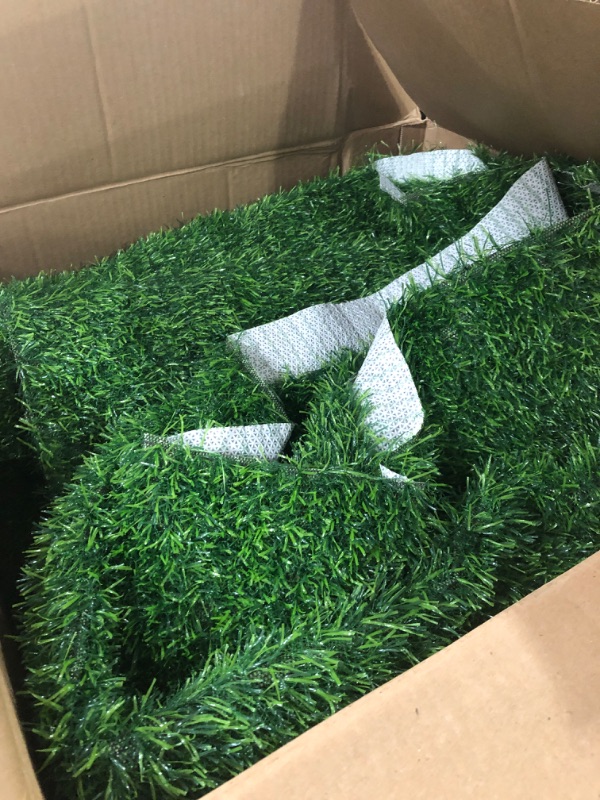 Photo 1 of ***STOCK PHOTO FOR REFERENCE ONLY***BHXCL Artificial 40x120 in (33.5 Sqft) Boxwood Grass Wall Backdrop Roll