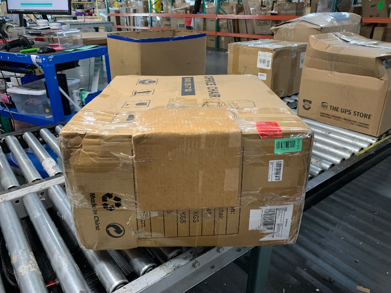 Photo 1 of ***Missing hardware*** Nexthro Executive Office Chair PU,Leather Office Chair with Wheels,360° Swivel Rolling Chair with Padded Arms,Ergonomic Computer Chair with Lumbar Support for Short People Use(Black)