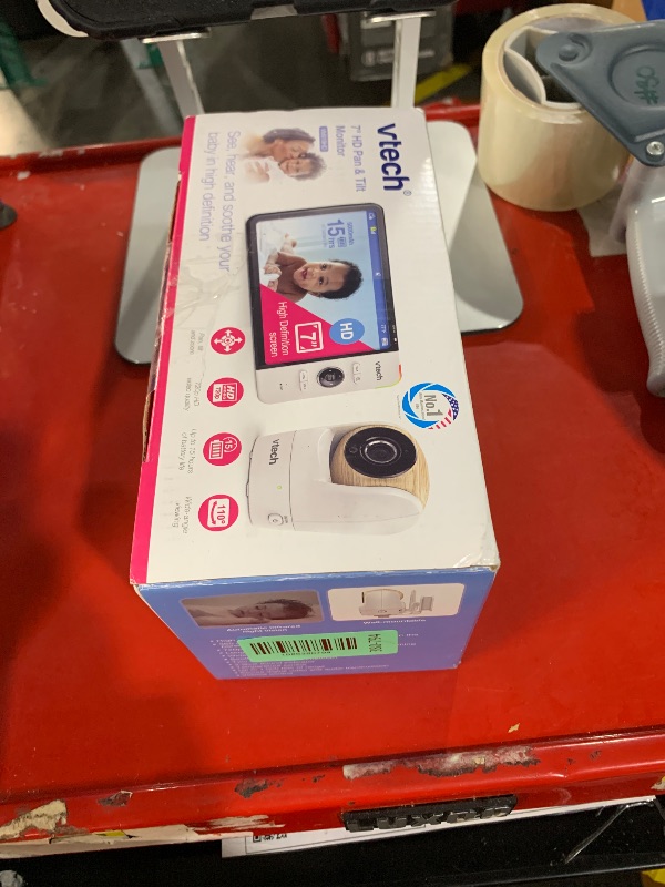 Photo 1 of ***SEE NOTES FOR DETAILS***
VTech Baby Monitor, No WiFi Secure Transmission – 7" 720p HD Screen, 15-Hour Battery, 360° Pan Tilt Zoom, 110° Wide Angle, Night Vision, 1000ft Range | VM919HD