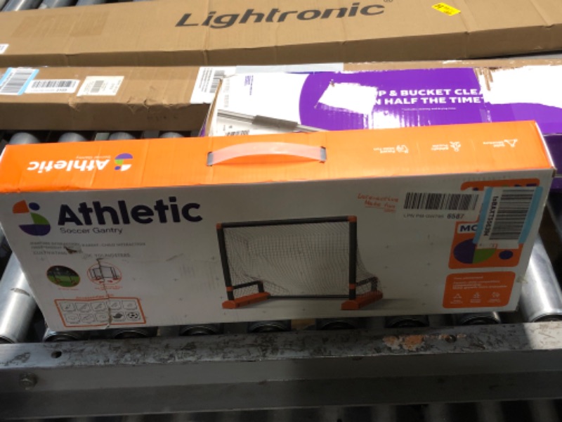 Photo 1 of *** CHECK COMMENTS***   Motorized Moving Soccer Goal for Kids Ages 3-10 – Indoor/Outdoor Interactive Toy with Electric Sliding Goal, Active Play, Christmas Stocking Stuffers