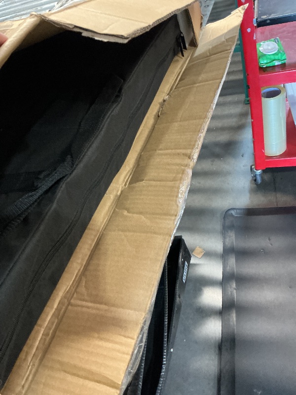 Photo 1 of ** PARTS ONLY DAMAGE TO ONE OF THE BOARDS**
GoSports 3 x 2 ft Rustic Design Cornhole Game Set - Includes Two 3 x 2 ft Boards, 8 Bean Bags, and Carry Case