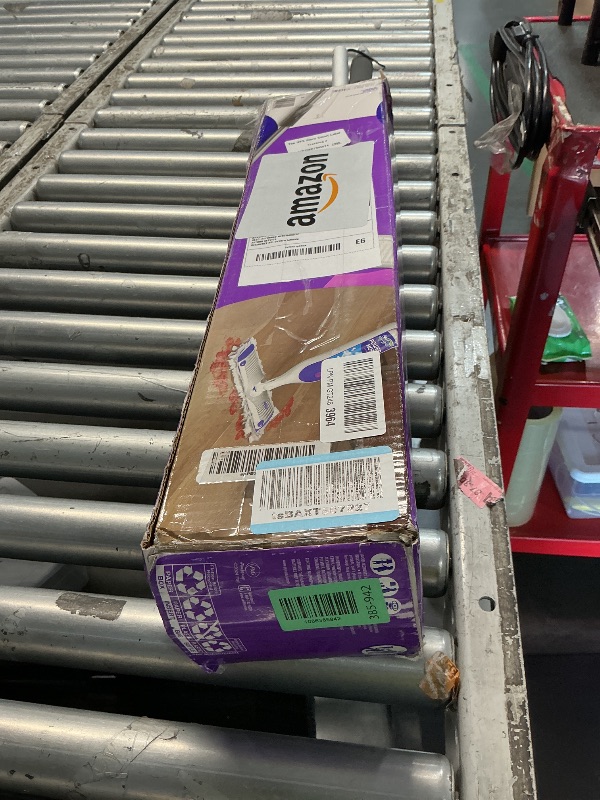 Photo 1 of ***NONFUNCTIONAL FOR PARTS ONLY***
Swiffer PowerMop Mopping Kit for Floor Cleaning, Set Includes 1 Power Mop, 2 Replacement Pads, 1 Liquid Solution Refill, 2 Batteries, No Bucket Needed Electric Spray Cleaner, Multi-Surface and Wood