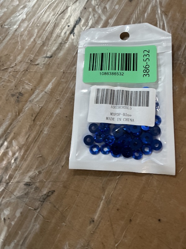 Photo 1 of [60PCS] M3 Counterbore Washers Color Blue, Anodized Aluminum Alloy, Head Washers Gaskets Cup Shim for Screw RC/FPV/PC/Drone/Toys/Mechanical Accessories Parts
