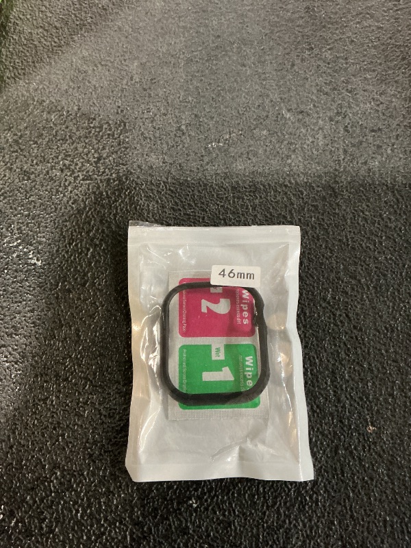 Photo 1 of **Only One** Compatible for Amazfit Bip 6 Case, Lamshaw Hard PC Case with Tempered Glass Screen Protector Compatible with Amazfit Bip 6 Smart Watch 46mm (2 Pack-Black+Pink)