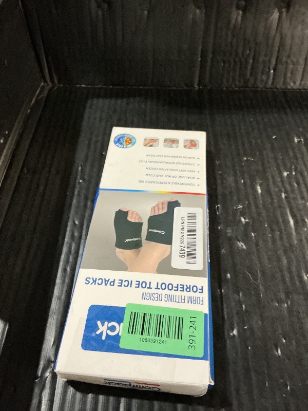 Photo 1 of ***MISSING ONE***Comfpack Forefoot Toe Ice Pack for Bunion, Plantar Fasciitis, Hallux Valgus, Gout, Swelling & Injuries, Turf Toe, Hot Cold Compress Therapy Gel Ice Pack Warp for Feet Recovery, 2 Packs