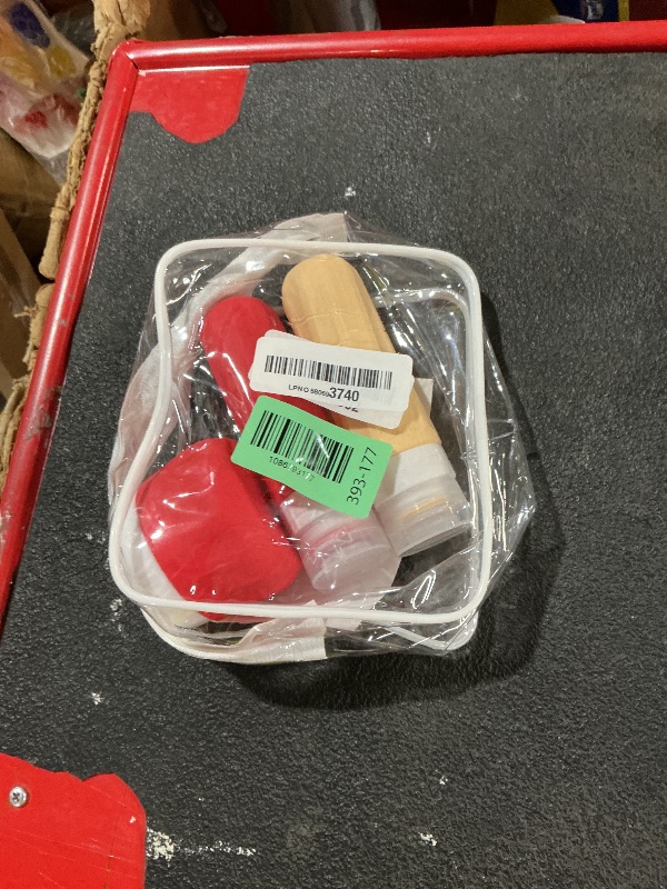 Photo 1 of ** missing several pieces**
Mrsdry Travel Size Toiletries 8 Pack, TSA Approved 3oz Silicone Squeeze Bottles & Cream Jars with Clear Travel Bag