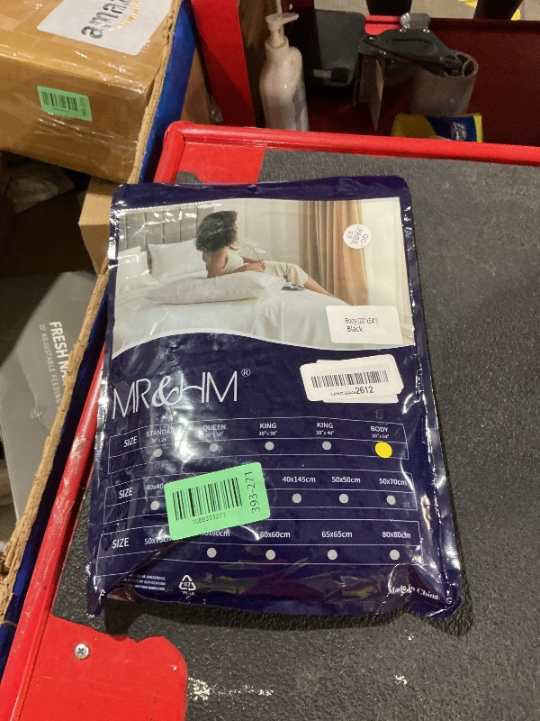 Photo 1 of ***STOCK PHOTO FOR REFERENCE ONLY***MR&HM Cooling Body Pillow Case 20"x54", Body Pillow Cover for Hot Sleepers, Breathable & Moisture Wicking, Silky Soft Envelope Long Pillowcase, Rayon Derived from Bamboo & Polyester Blend, Grey