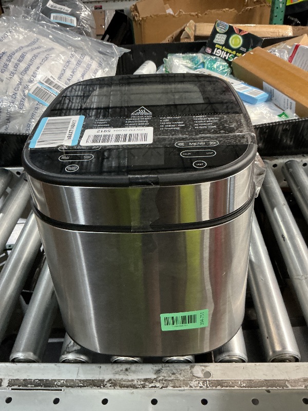 Photo 1 of ***Missing Bottom*** ***Mitten Included***
LCKSMAL 2.5LB Bread Maker with Built-in Electronic Scale, 25-in-1 Bread Machine, Beginner-Friendly with Adjustable Baking & Fermentation, Non-Stick Easy-Clean Pan, Quiet, 15H Delay, Recipes, White
