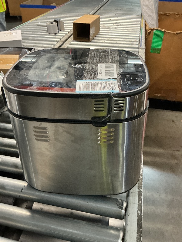 Photo 1 of ***Missing Bottom*** ***Mitten Included***
LCKSMAL 2.5LB Bread Maker with Built-in Electronic Scale, 25-in-1 Bread Machine, Beginner-Friendly with Adjustable Baking & Fermentation, Non-Stick Easy-Clean Pan, Quiet, 15H Delay, Recipes, White