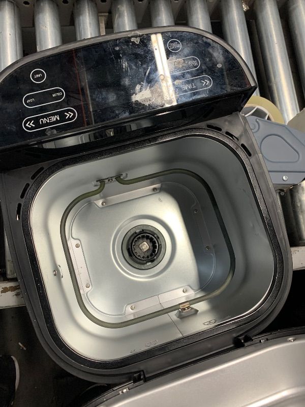 Photo 1 of ***Missing Bottom*** ***Mitten Included***
LCKSMAL 2.5LB Bread Maker with Built-in Electronic Scale, 25-in-1 Bread Machine, Beginner-Friendly with Adjustable Baking & Fermentation, Non-Stick Easy-Clean Pan, Quiet, 15H Delay, Recipes, White