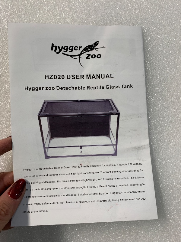 Photo 1 of ***STOCK PHOTO FOR REFERENCE ONLY ***REPTI ZOO Tempered Glass Reptile Terrarium 30 Gallon, Wide Reptiles Tank 30" x 12"x 18" for Reptile Pets Bearded Dragon Gecko Lizard, Double Front Opening Doors Top Screen Ventilation