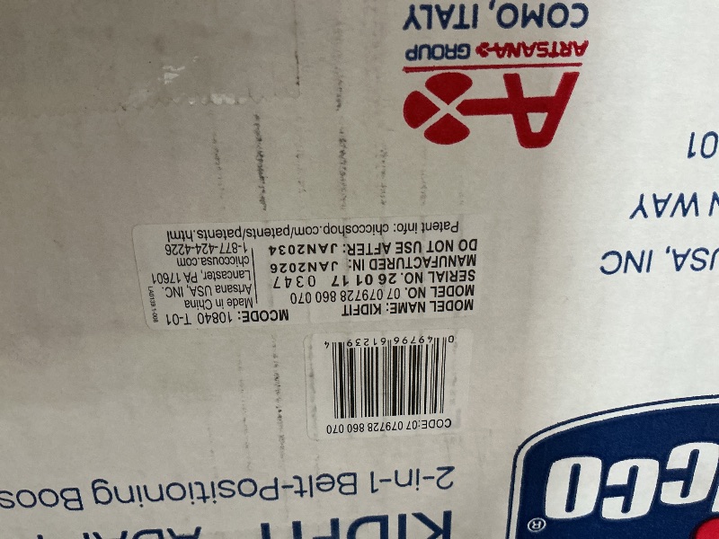 Photo 1 of ***FACTORY SEALED***Chicco KidFit Adapt Plus 2-in-1 Belt-Positioning Booster Car Seat, Backless and High Back Booster Seat, for Children Aged 4 Years and up and 40-100 lbs., Ember/Black