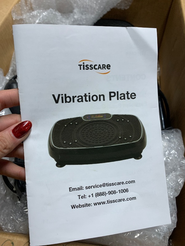 Photo 1 of ***STOCK PHOTO FOR REFERENCE ONLY **SoftGym Vibration Plate Exercise Machine for Lymphatic Drainage Weight Loss,120 Speed Levels Vibrating Platform with Resistance Bands,Full-Body Workout Equipment for Muscle Activation