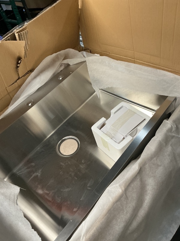 Photo 1 of ***SEE NOTES FOR DETAILS***
KINGO HOME 33 x 22 Inch Drop in Stainless Steel Kitchen Sink, Single Bowl 16 Gauge Top mount Sink Commercial Handmade 9 Inch Deep Kitchen Sinks Workstation Single Basin Brushed Satin Nickel