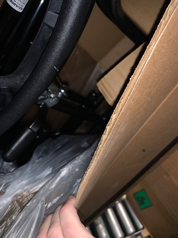 Photo 1 of **MISSING LEGS** Medline Reclining Wheelchair, 18", with Elevating Leg Rests, Durable Vinyl, 300 lb. Weight Limit, Reclines 90 to 140 Degrees