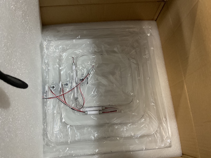 Photo 1 of ** PARTS ONLY MISSING PARTS. BOX CONSISTS OF TWO DIFFERENT LIGHTS THAT APPEAR TO BE MISSING PARTS.**
JAYMP 50.4" Ceiling Light Modern Flower Shape Ceiling Lamp for Living Room Dining Room Flush Mount Metal Acrylic Sputnik Firework Petal LED Lighting Fixtu