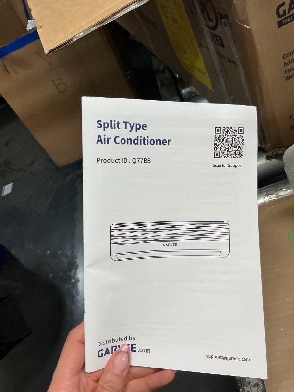 Photo 1 of ***FACTORY SEALED***GarveeHome 18000 BTU Mini Split Air Conditioner Heat Pump System, 19 SEER2 230V Ductless AC Cool Up to 1250 Sq. Ft, Complete Installation Kit, White