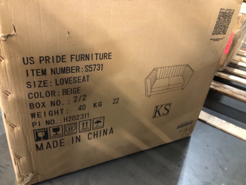 View 2 of *** TRUCK/TRAILER PICK UP ONLY***Container Furniture Direct Cavira Velvet Loveseat