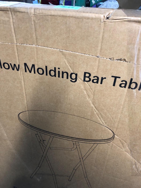 View 3 of ***missing 3***MAKE CHANGES Cocktail Table, 32 Inch Folding Table, 4 Pack, Black