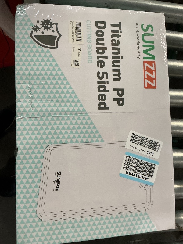 View 3 of ** FACTORY SEALED**Titanium Cutting Board, Double Sided Food Grade Pure Titanium/PP, Cutting Board for Kitchen, Easy to Clean Large Size [18”*12.5”+15.5”*10.5”+12”*8.5”]