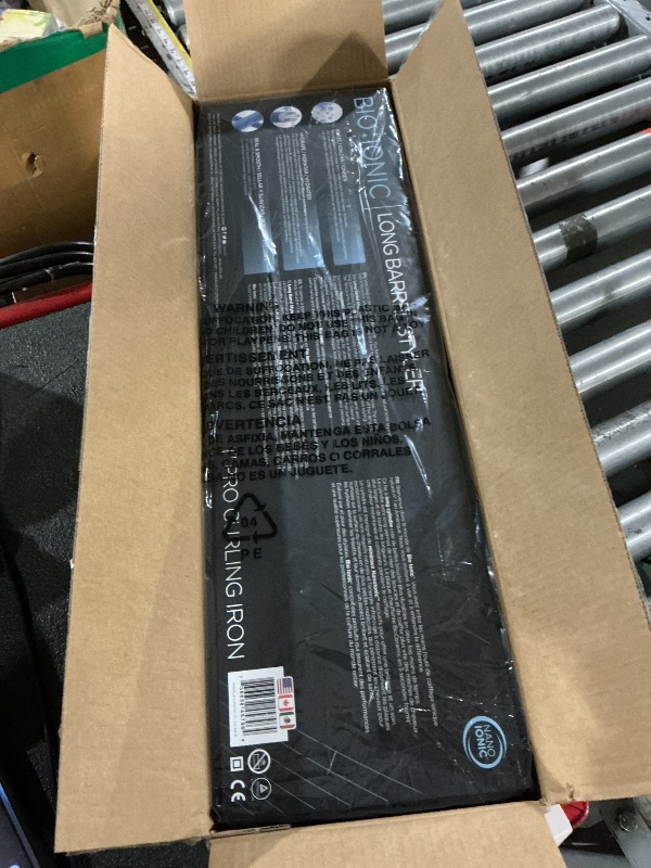 View 2 of ** FACTORY SEALED **Bio Ionic Long Barrel Curling Iron, Moisture Heat Technology & NanoIonic MX
