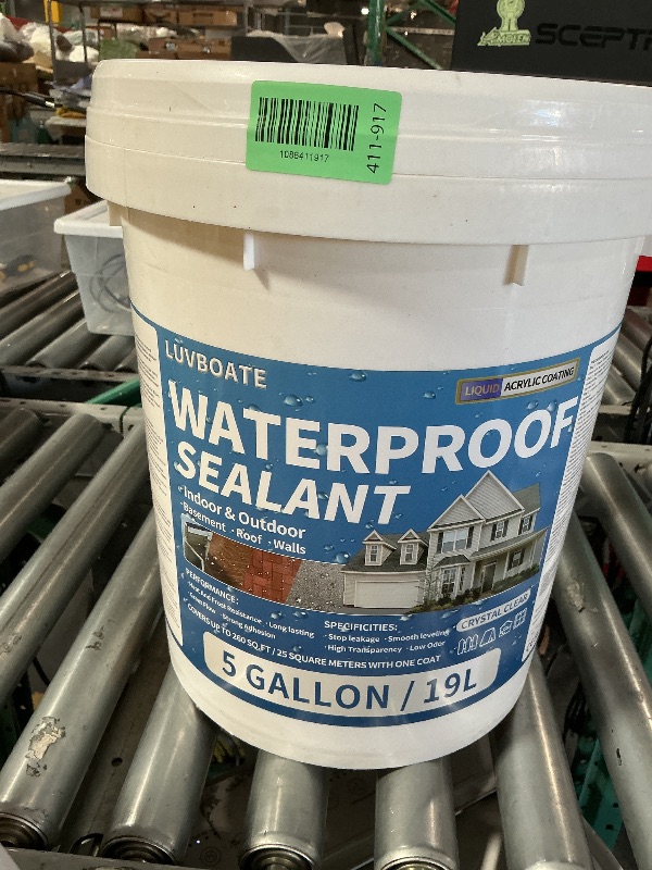 View 2 of ** FACTORY SEALED Liquid Waterproof Sealant 5 Gallon Clear, Transparent Waterproof Coating