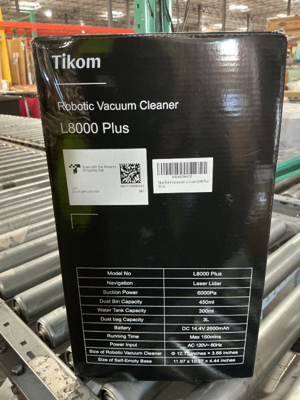 View 5 of ** FACTORY SEALED **Tikom L8000 Plus Robot Vacuum and Mop with Self-Emptying Base